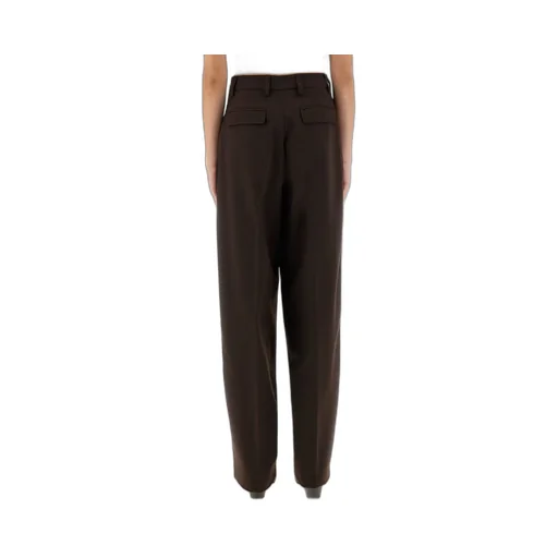 Pleated Wide-Leg Trousers