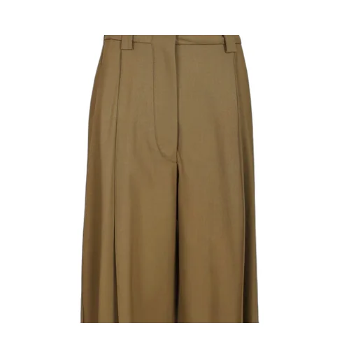 High-Waisted Pleated Trousers