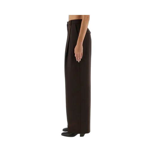 Pleated Wide-Leg Trousers