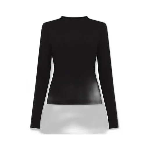 Long Sleeve Mock Neck Top