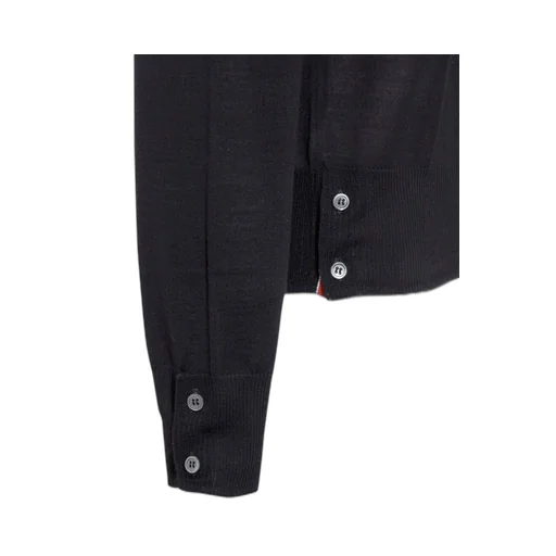Crewneck Sweater With Four-Bar Detail