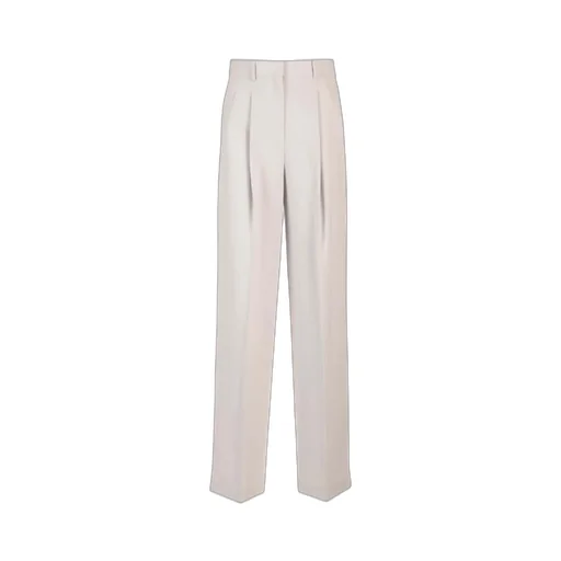 Pleated Wide-Leg Trousers