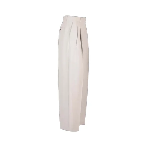 Pleated Wide-Leg Trousers