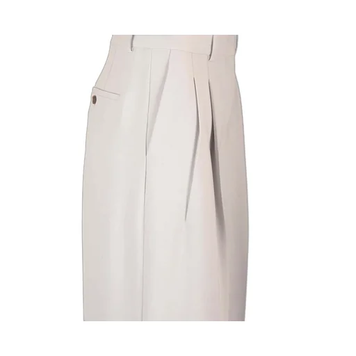 Pleated Wide-Leg Trousers