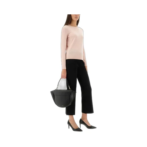 Cropped Flare Trousers