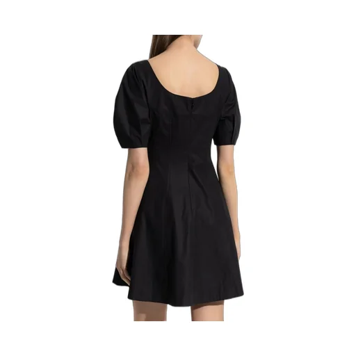 Puff-Sleeve Mini Dress