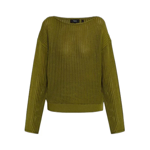Boat Neck Knit Sweater