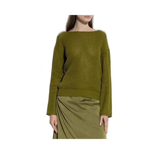 Boat Neck Knit Sweater