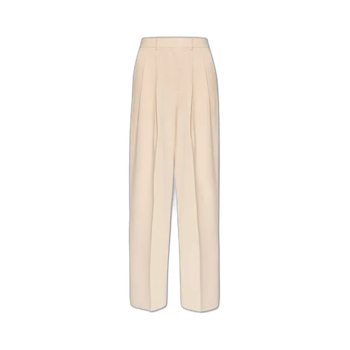 Pleated Wide-Leg Trousers