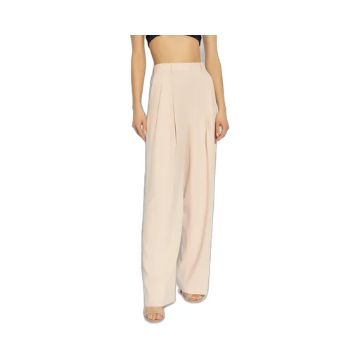 Pleated Wide-Leg Trousers