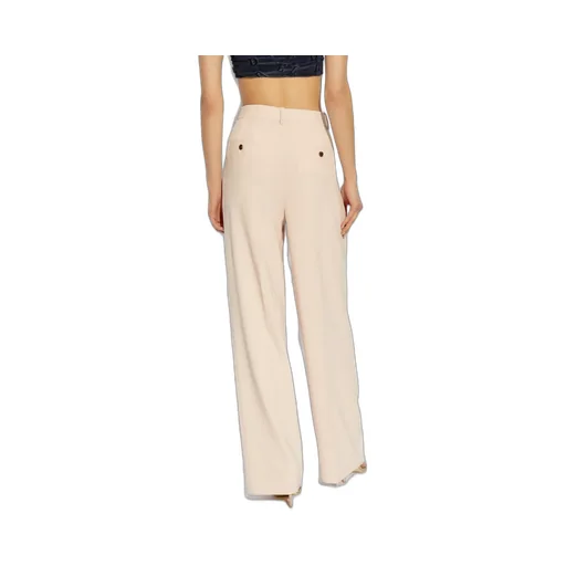 Pleated Wide-Leg Trousers