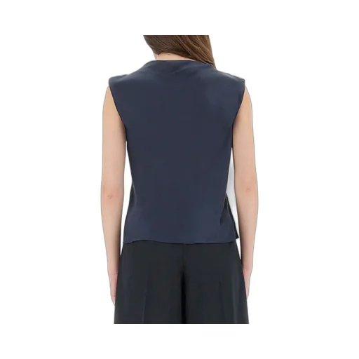 Sleeveless Boat Neck Top