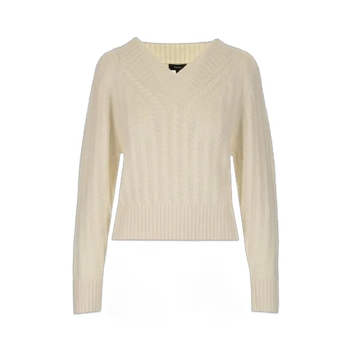 Cable Knit V-Neck Sweater