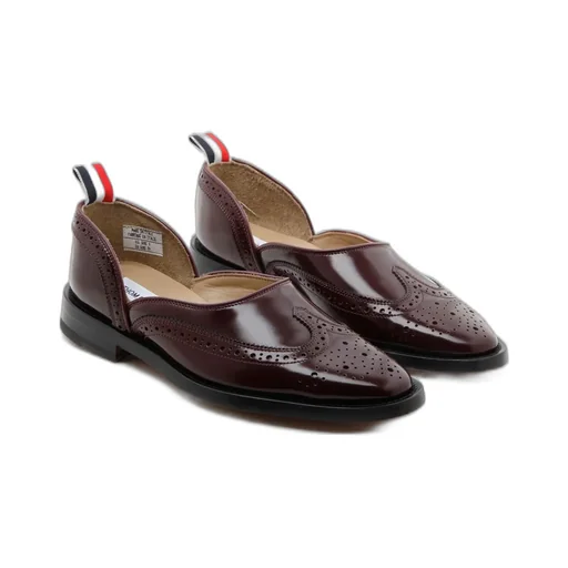 Wingtip Brogue Flats