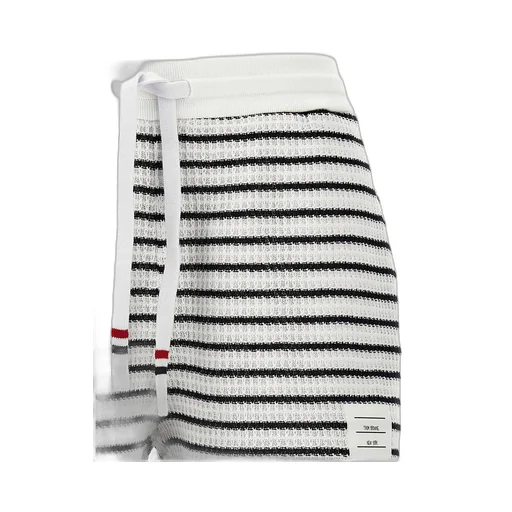 Striped Waffle Knit Shorts