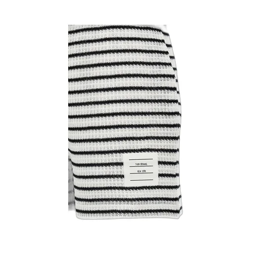Striped Waffle Knit Shorts