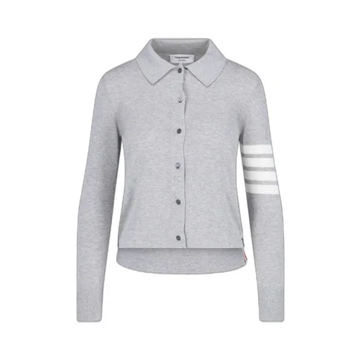 Cardigan With Four Stripes