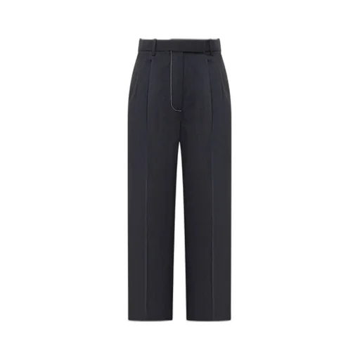 High-Waisted Wide-Leg Trousers