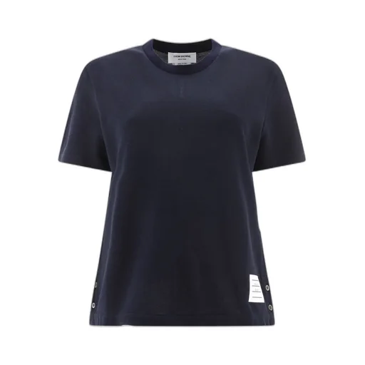 T-Shirt With Side Button Detail