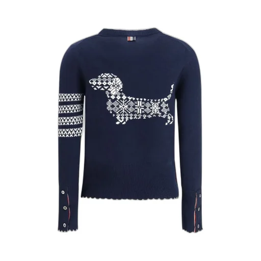 Sweater With Dachshund Intarsia