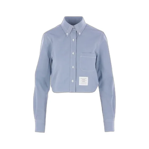 Cropped Button-Down Shirt