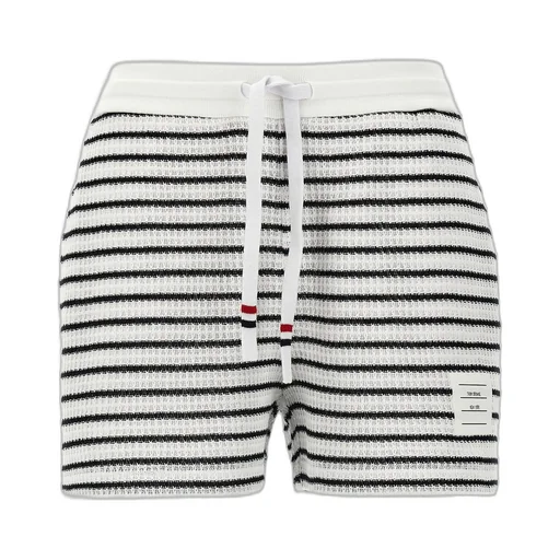 Striped Waffle Knit Shorts