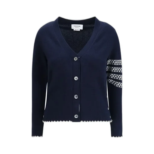 Cardigan With Dachshund Intarsia