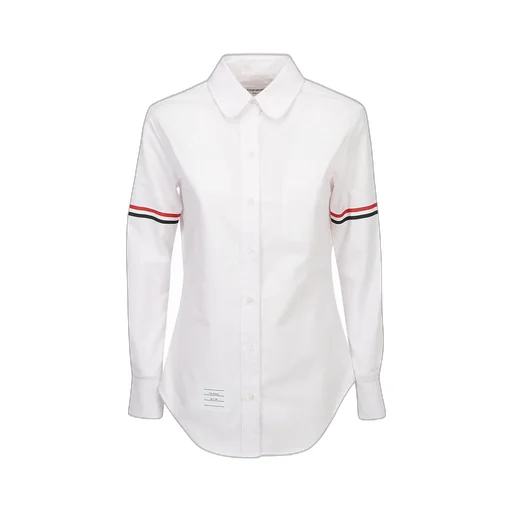 Button-Down Shirt With Tricolor Stripes