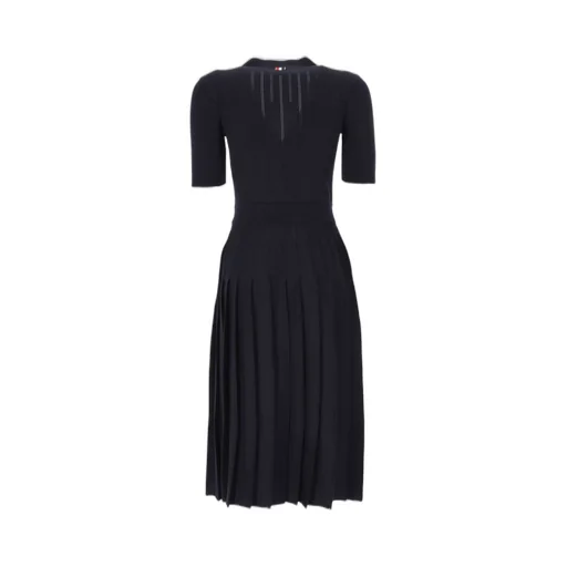 Pleated Knit Dress