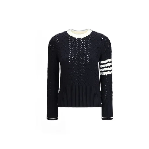 Striped Sleeve Knit Sweater