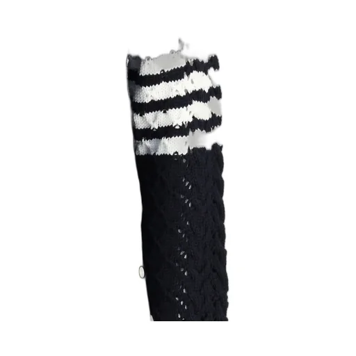 Striped Sleeve Knit Sweater