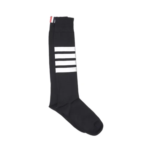 Mid-Calf Socks With Four Stripes