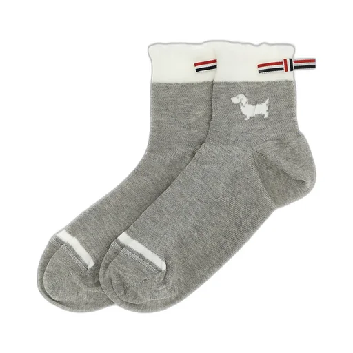Socks With Dog Embroidery