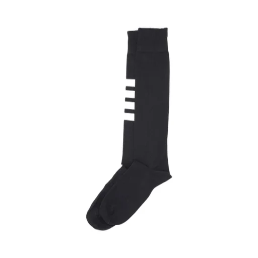 Mid-Calf Socks With Four Stripes