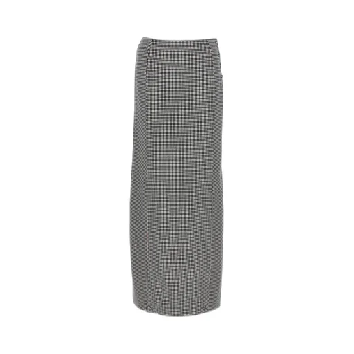 Houndstooth Maxi Skirt
