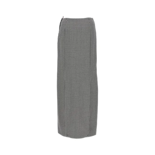Houndstooth Maxi Skirt