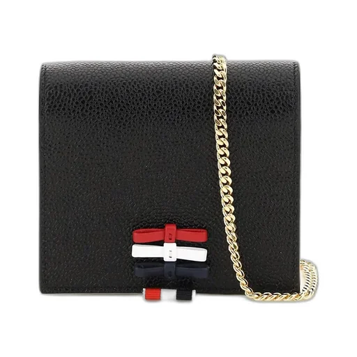 Wallet With Signature Striped Grosgrain Tab