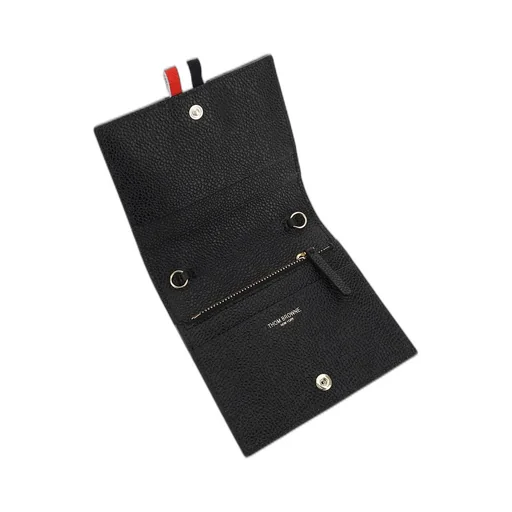 Wallet With Signature Striped Grosgrain Tab