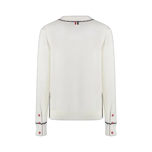 Cardigan With Decorative Trim
