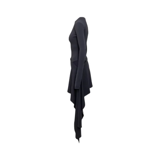 Asymmetric Draped Dress