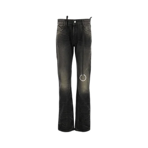 Flared Jeans With Ring Detail