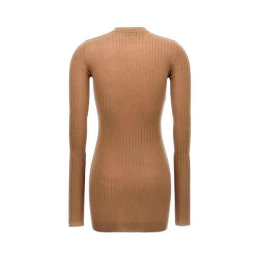 Ribbed Knit Mini Dress