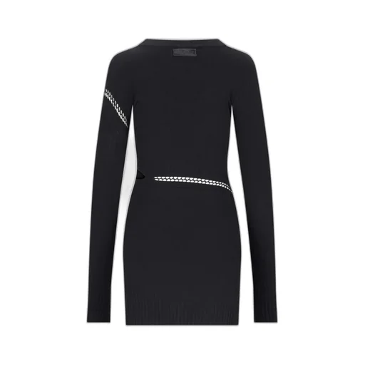 Asymmetric Cutout Knit Dress