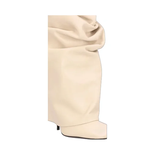 Ruched Knee-High Boots