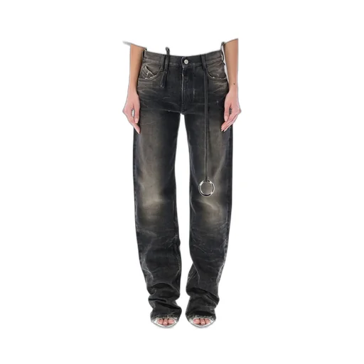 Flared Jeans With Ring Detail