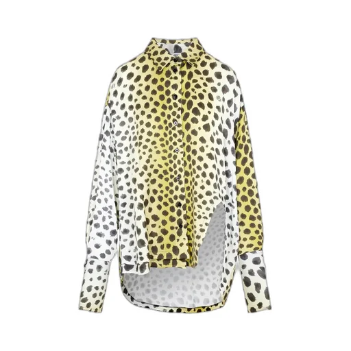 Leopard Print Silk Shirt