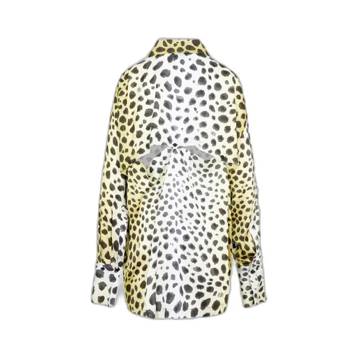 Leopard Print Silk Shirt