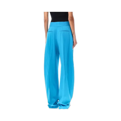 Wide-Leg Pleated Trousers