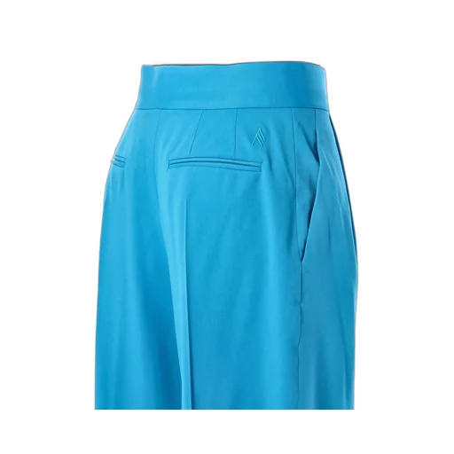 Wide-Leg Pleated Trousers