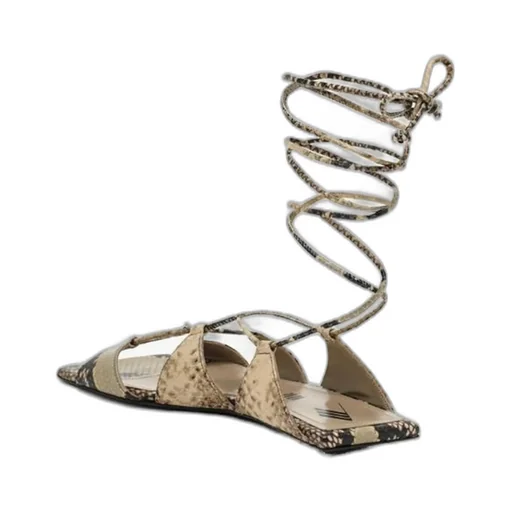 Lace-Up Flat Sandals